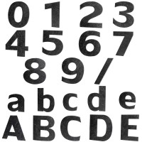 Hausnummer Lily aus Schiefer