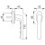 Produktzeichnung HOPPE Brest Fenstergriff 0739/US954 