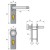 Produktzeichnung ABUS Feuerschutz-Kurzschild-Garnitur KFG - mit runder Schildform 