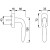 Produktzeichnung HOPPE Genova Fenstergriff M0535/US956 