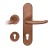 FSB Schutzbeschlag 7375 als Wechselgarnitur mit innenseitigem Rosettenbeschlag (Bronze)