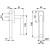 Produktzeichnung HOPPE Amsterdam Fenstergriff E0400/US956/FK-410