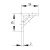 IKON Winkel-Schließblech - mit 2 Ankern - für Riegelschlösser Maßzeichnung