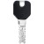 EVVA 4KS Schlüssel mit Designreide schwarz