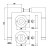 Hermat ZT-Rosettengarnitur Space F60/F63 Maße