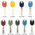 ABUS Bravus 2000 Pro Cap Schlüssel in 9 verschiedenen Farben