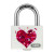 ABUS Vorhangschloss MyLove T65AL/40 Vorderansicht