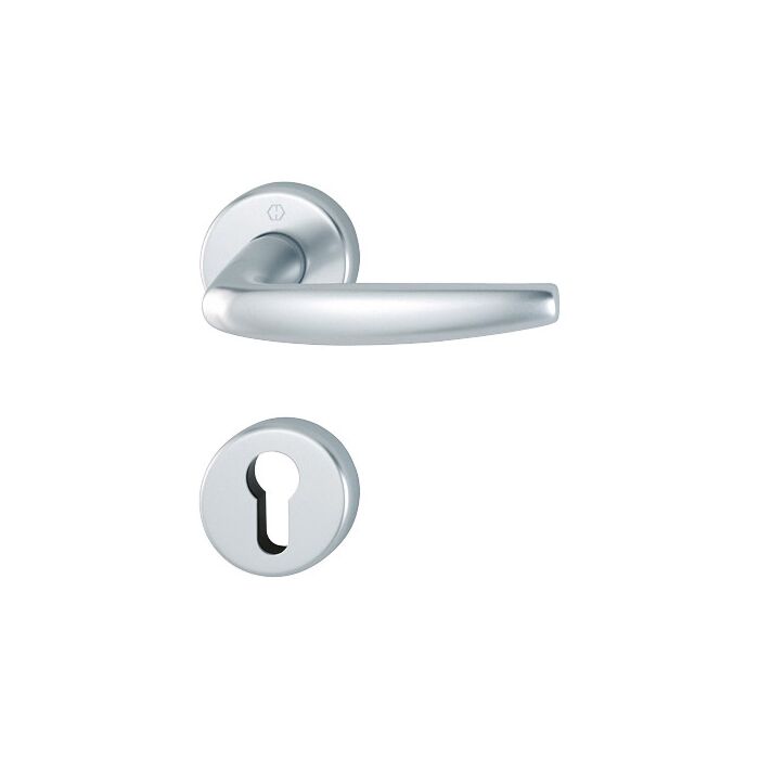 HOPPE Atlanta Rosetten-Garnitur 1530/42KV/42KVS - F1 Aluminium Natur - PZ