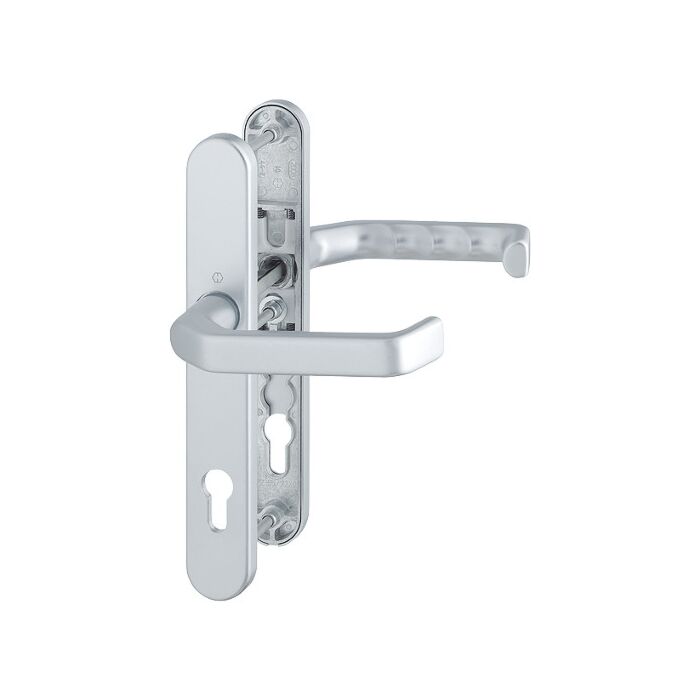 HOPPE Liverpool Profiltür-Langschildbeschlag - Türgriff  - F1-2 Aluminium Natur matt
