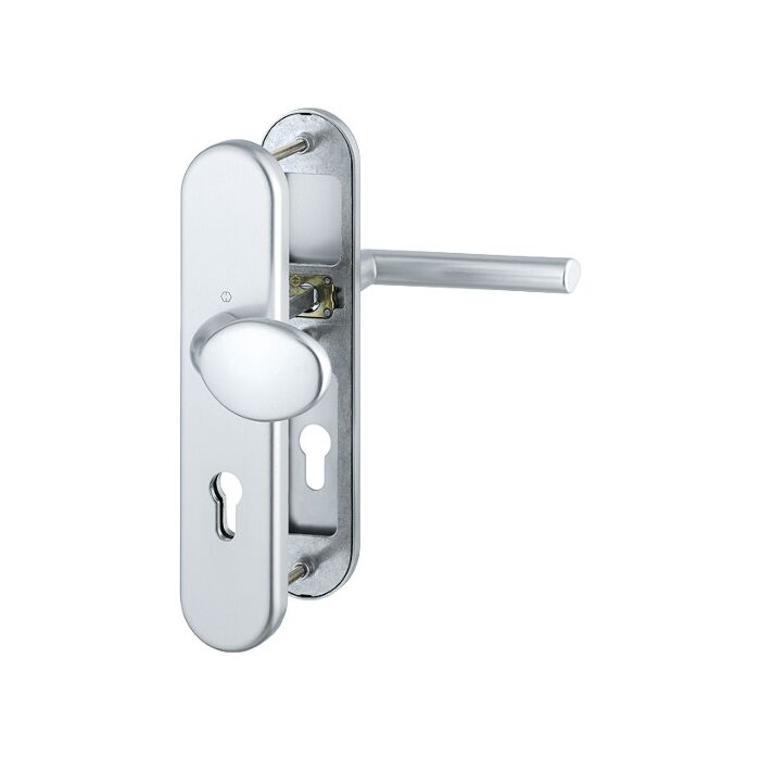 HOPPE Stockholm Schutzbeschlag ohne Zylinder-Abdeckung SK2 - F1 Aluminium Natur - 72 mm