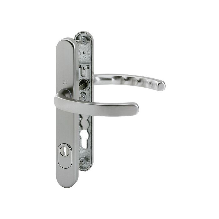 HOPPE Luxembourg Profiltür-Schutzbeschlag mit Zylinder-Abdeckung - Türgriff - F9 Aluminium Stahl