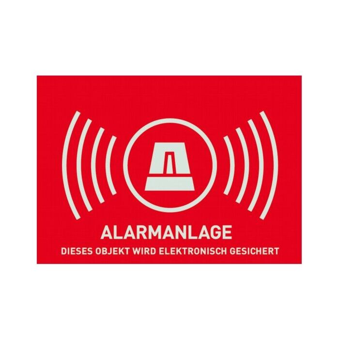 Warnschild Alarmanlage
