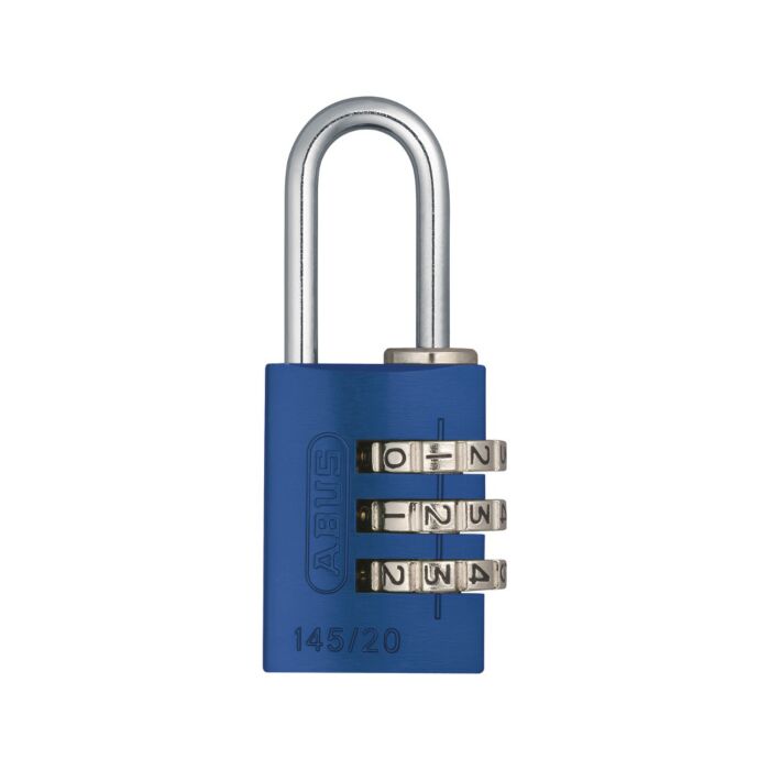 ABUS Aluminium Zahlenschloss 145/20 in blau