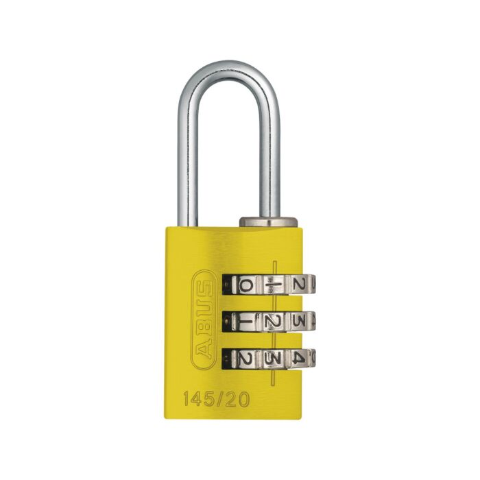 ABUS Aluminium Zahlenschloss 145/20 in gelb