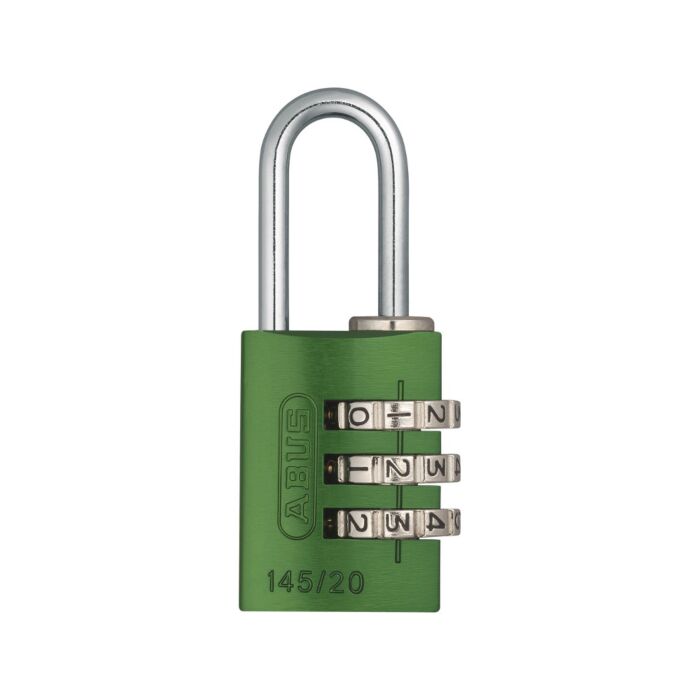 ABUS Aluminium Zahlenschloss 145/20 in grün