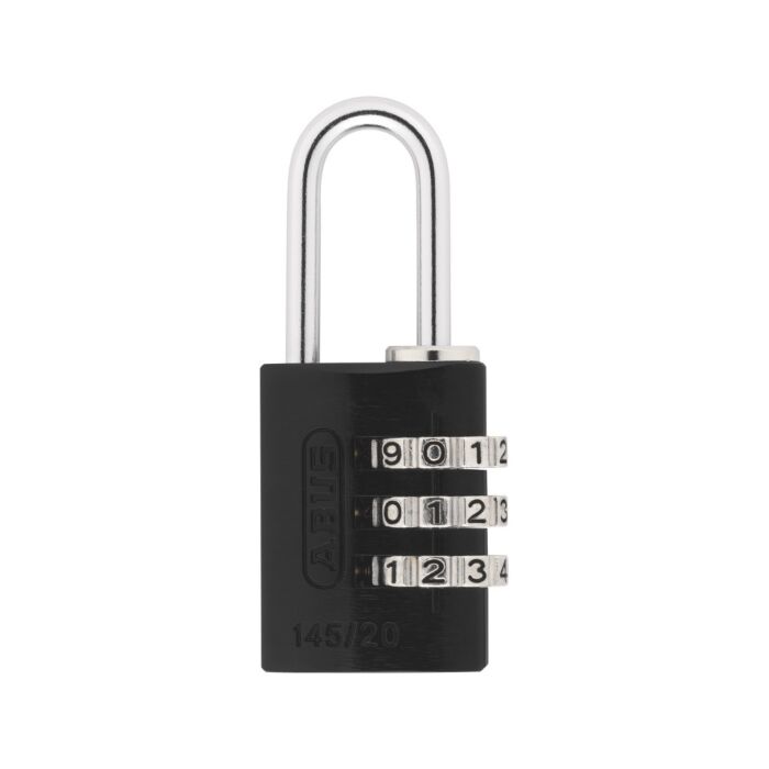 ABUS Aluminium Zahlenschloss 145/20 in schwarz