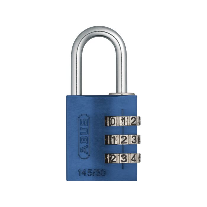 ABUS Aluminium Zahlenschloss 145/30 in blau