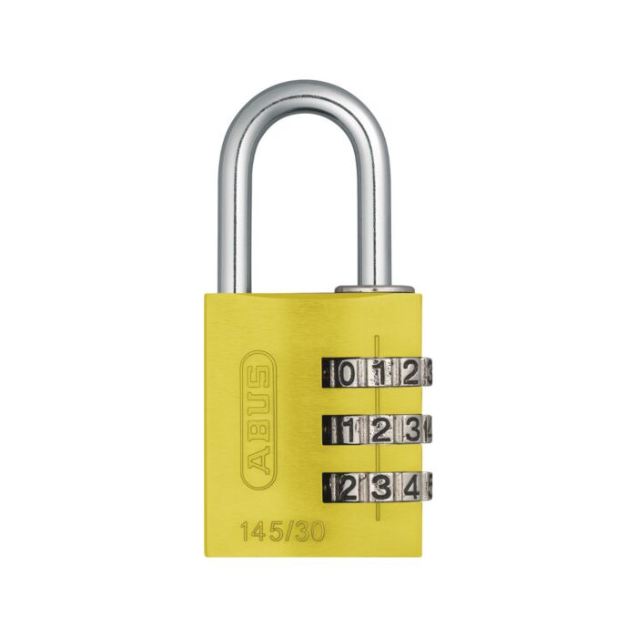 ABUS Aluminium Zahlenschloss 145/30 in gelb