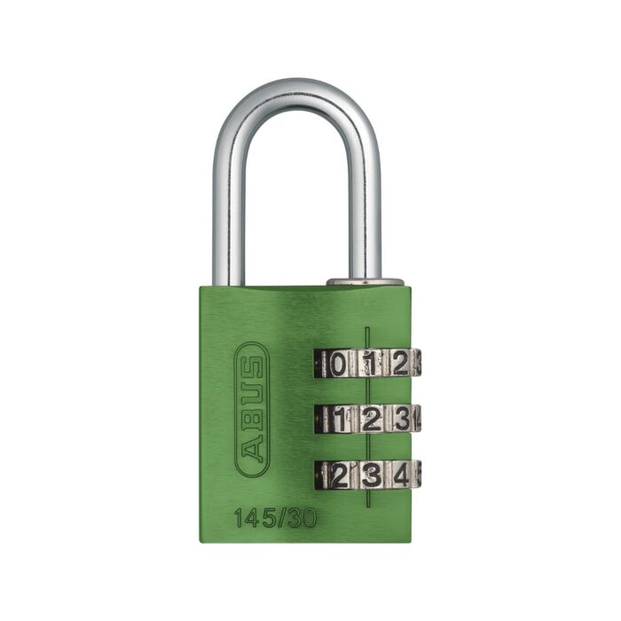 ABUS Aluminium Zahlenschloss 145/30 in grün