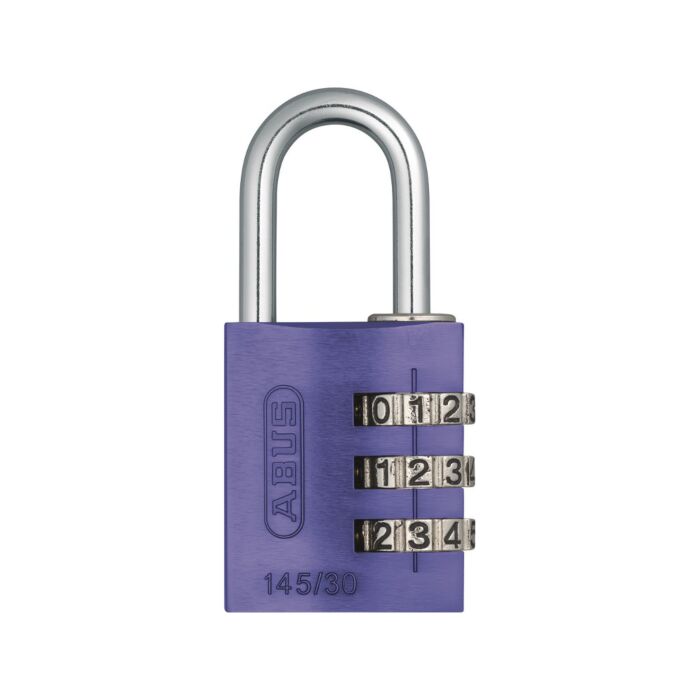 ABUS Aluminium Zahlenschloss 145/30 in lila