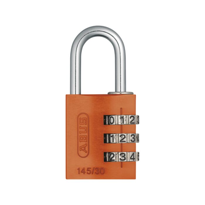 ABUS Aluminium Zahlenschloss 145/30 in orange