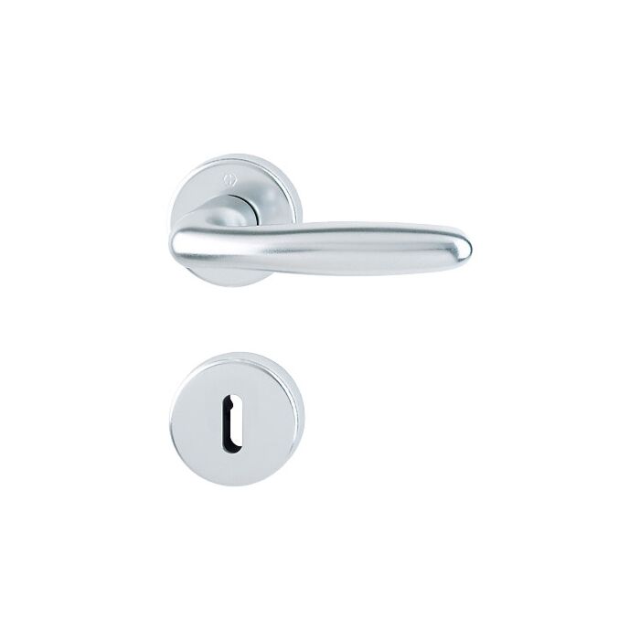 HOPPE Verona Rosetten-Garnitur - F1 Aluminium Natur - Ovalbart