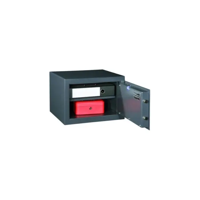 FORMAT Möbeltresor M 410 im geöffnetem Zustand in RAL 7024 (Graphitgrau)
