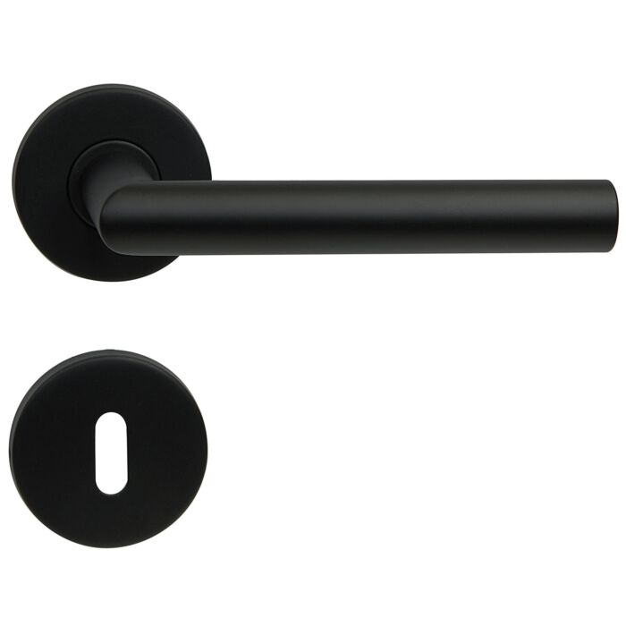 FELGNER Drückergarnitur "Como" in schwarz (Buntbart)