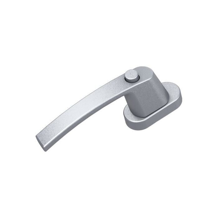 BASI FG 515 Fenstergriff mit Druckknopf - Alu Silber