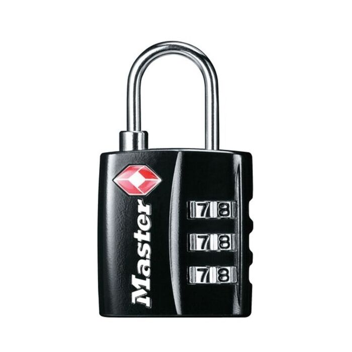 Master Lock TSA Zahlen-Vorhangschloss - schwarz
