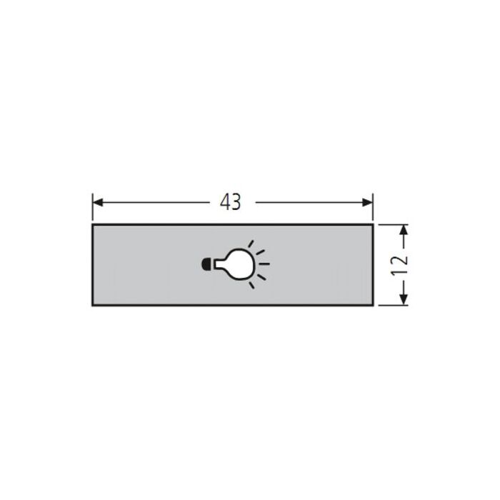 RENZ Lippert Kunststoff-Lichttastereinlage