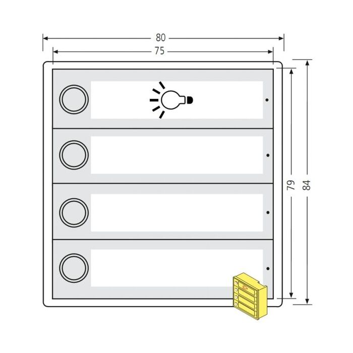 RENZ Kunststoff-Tastenmodul RSA2 kompakt