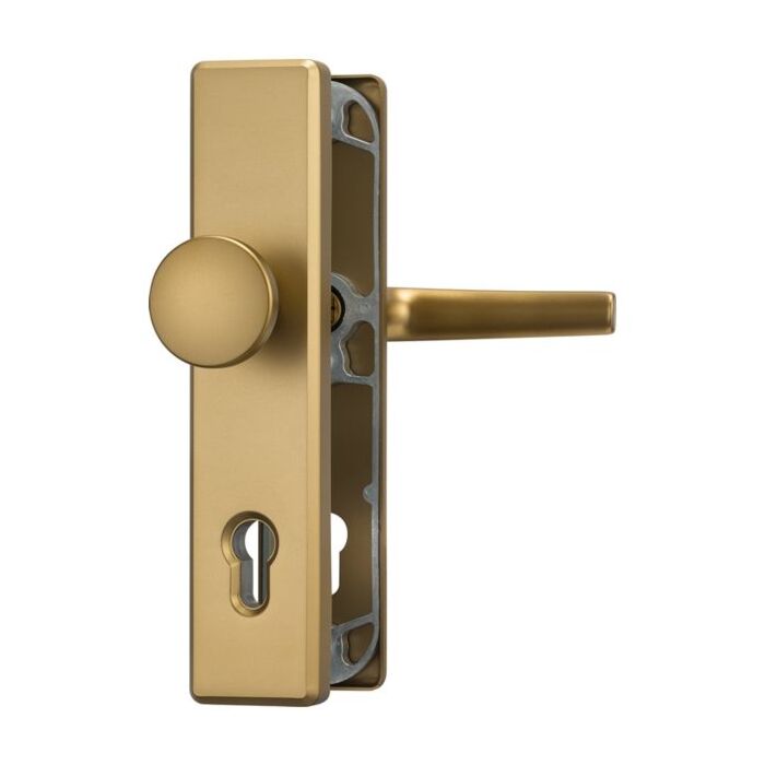 ABUS Schutzbeschlag HLN 414-Klinke-Knauf-F4 Aluminium Bronze