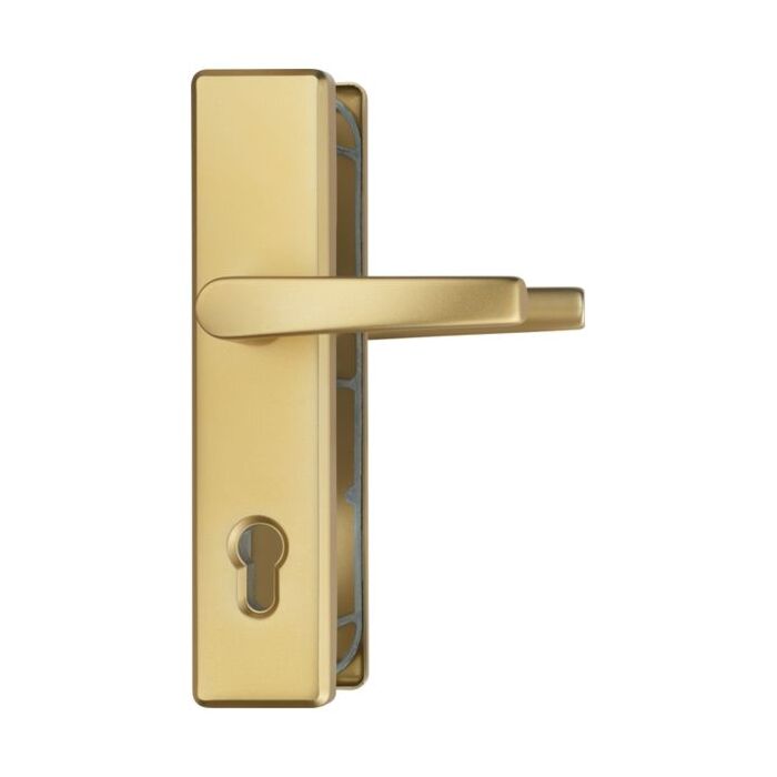 ABUS Schutzbeschlag HLN 414-Klinke-Klinke-F3 Aluminium Gold