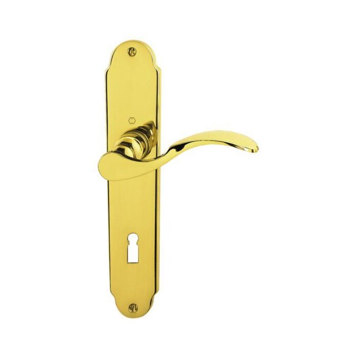 HOPPE Caracas Langschild-Garnitur - F71 Messing poliert - BB