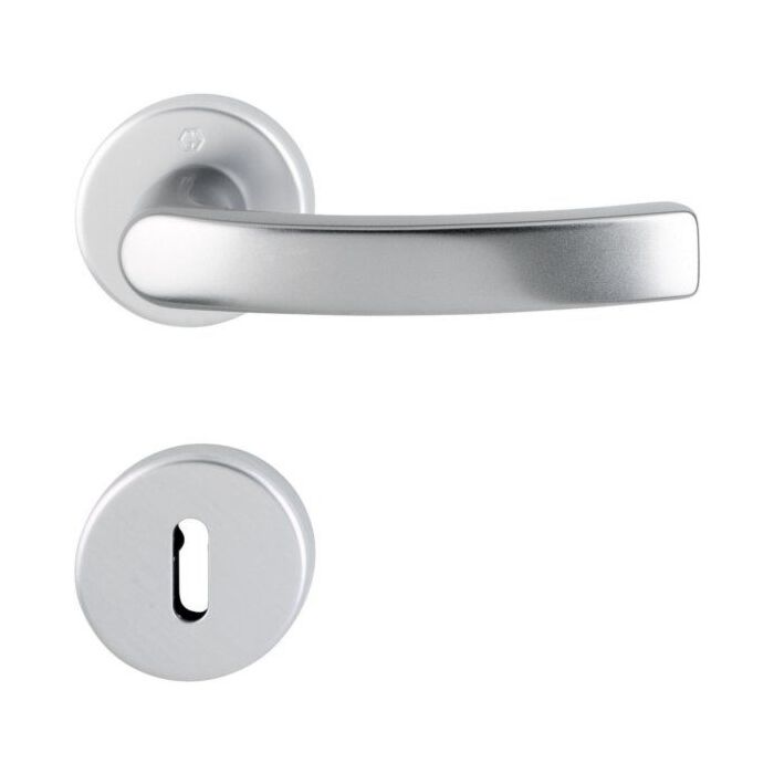 HOPPE Luxembourg Rosetten-Garnitur - F1 Aluminium Natur - BB