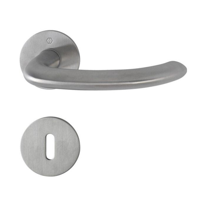 F69 Edelstahl matt - Ovalbart