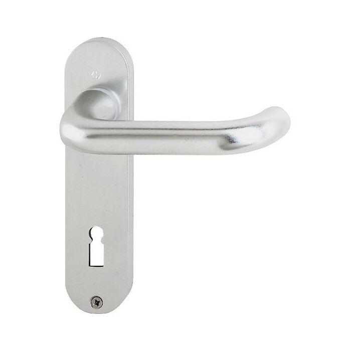 HOPPE Paris Kurzschild-Garnitur 138L/300K  - F1 Aluminium Natur - BB