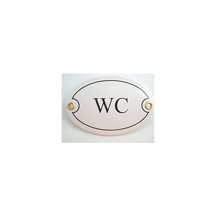 Münder-Email Türschild - WC