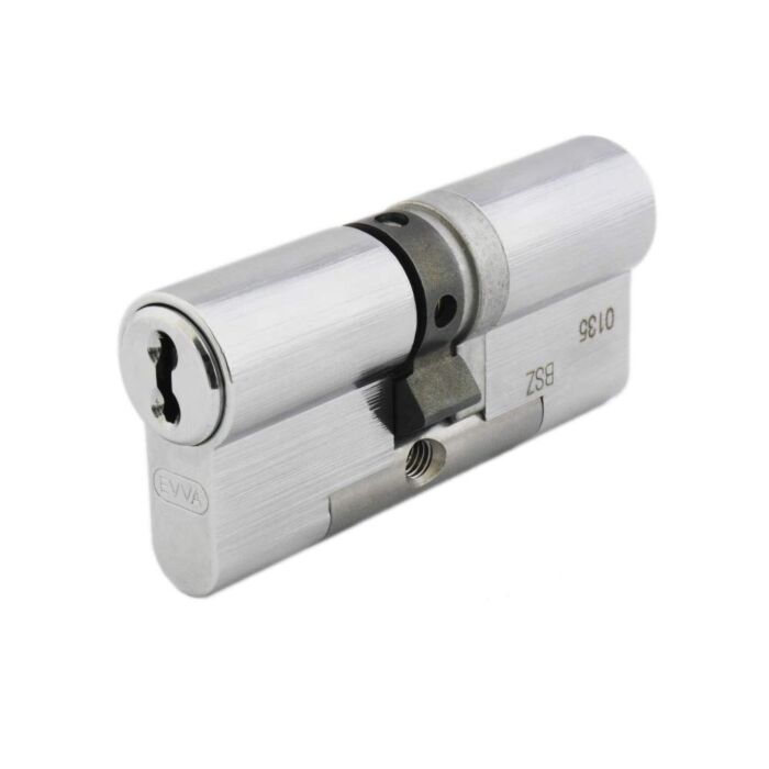 EVVA 4KS Doppelzylinder Chrom poliert