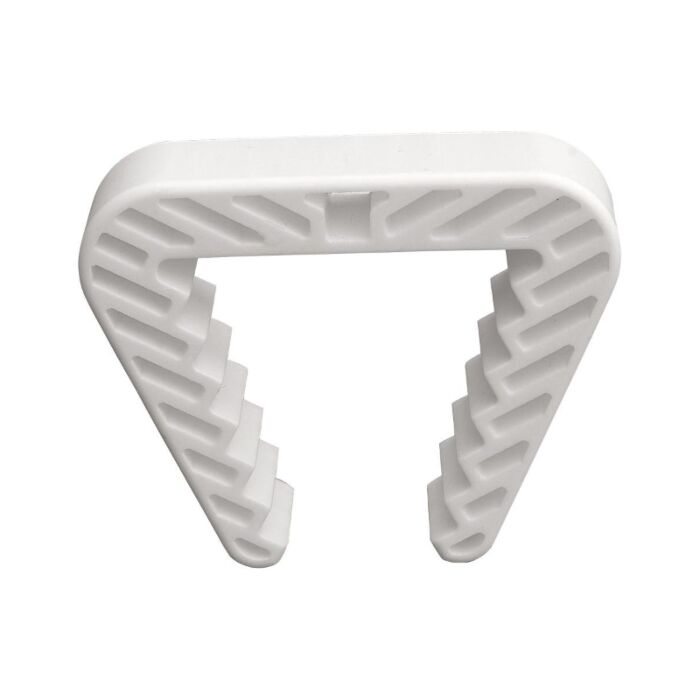 Fensterklammer weiß transparent