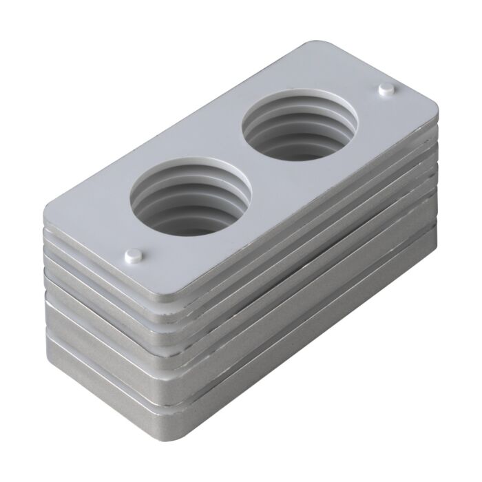 ABUS Unterlagen für Panzerriegel PR2600/2600 Edelstahl-Look
