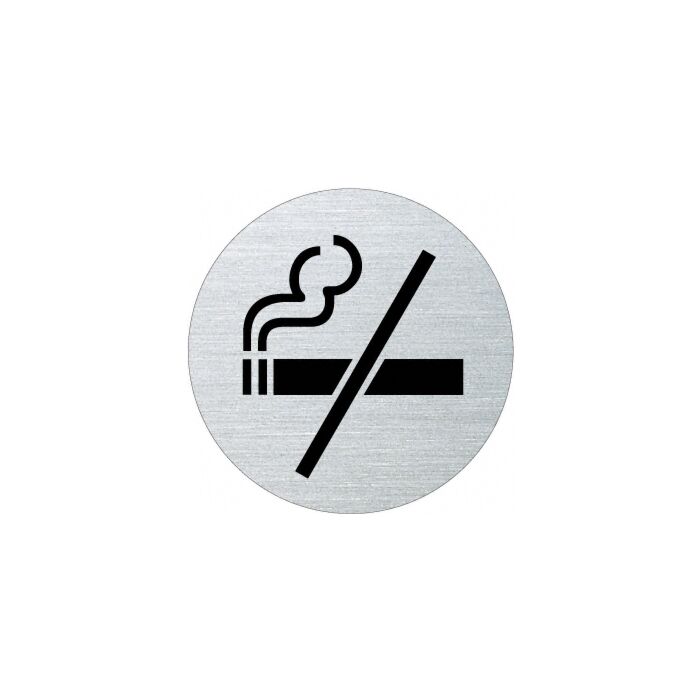 Ofform Edelstahlschild - Rauchen verboten