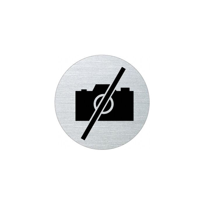 Ofform Edelstahlschild - Fotografieren verboten