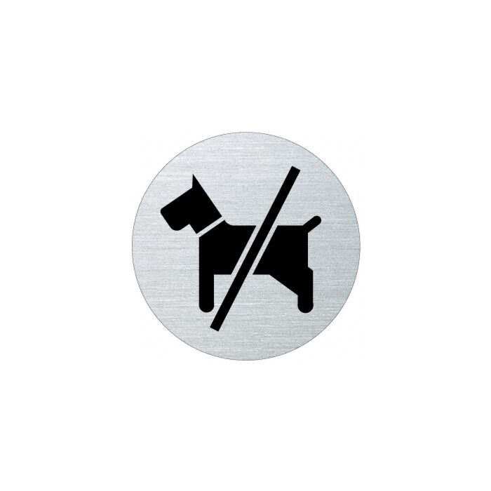 Ofform Edelstahlschild - Hunde verboten