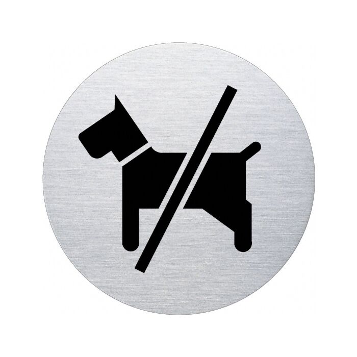 Ofform Edelstahlschild - Hundeverbot