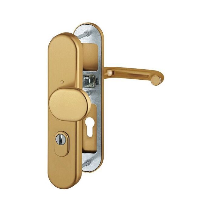 HOPPE Schutzgarnitur 'Paris' 86G/3332ZA/3310/138L - F4 Aluminium Bronze