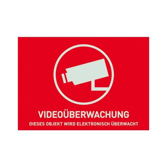 Warnaufkleber Videoüberwachung
