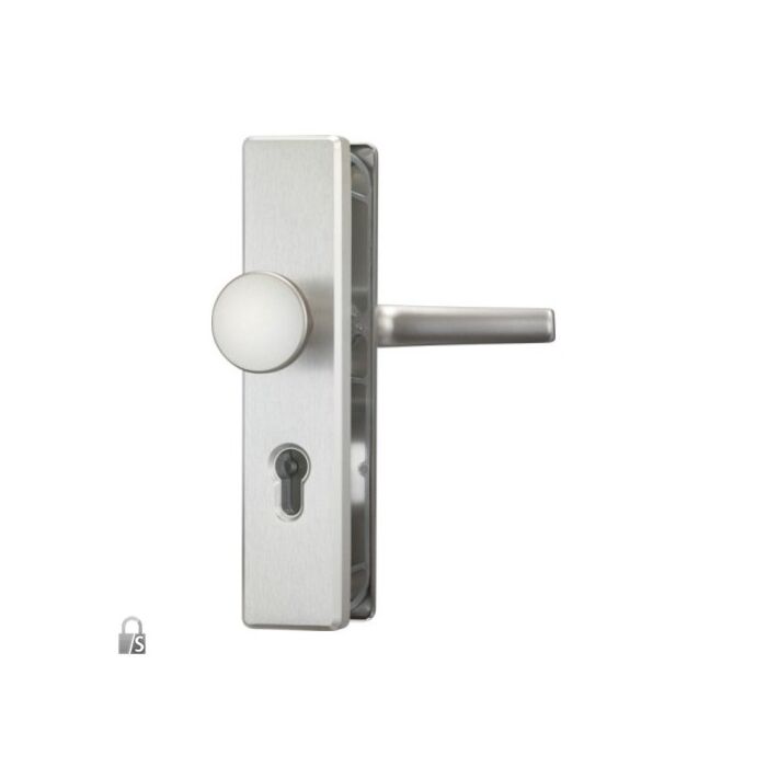 ABUS Schutzbeschlag KLS 114-Klinke-Knauf-F9 Aluminium Stahl