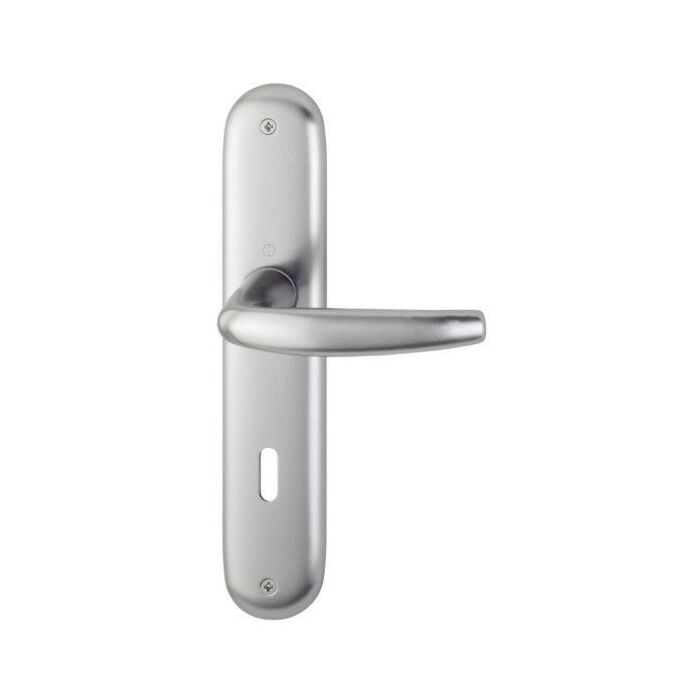 HOPPE Atlanta Langschild-Garnitur 1530/273P  - F1 Aluminium Natur - Ovalbart